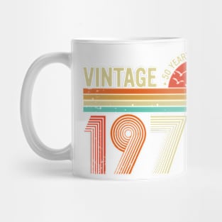 50 Year Old Retro Gifts Vintage 1974 50Th Birthday Men Women Long Sleeve T-Shirt Mug